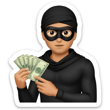 Hırsız adam yanda 💰 olsun sticker