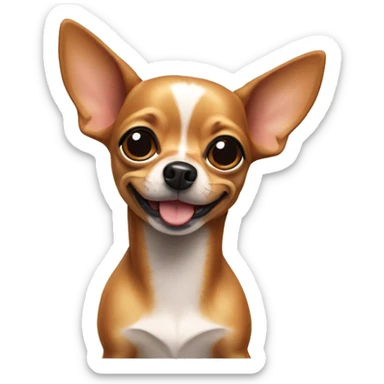 Chihuahua wiener dog sticker