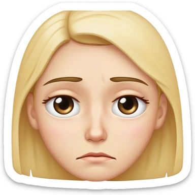 Sad teary eye  sticker