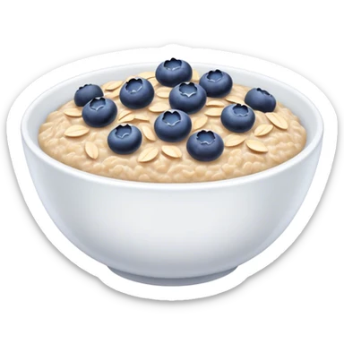 Oatmeal bowl sticker