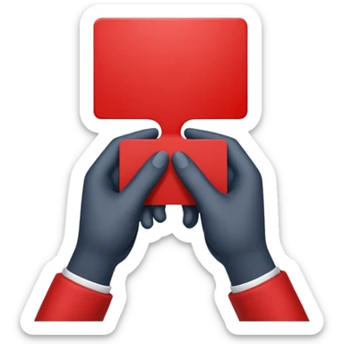 hand red card (#00A3E0) and red (#F9423A) sticker