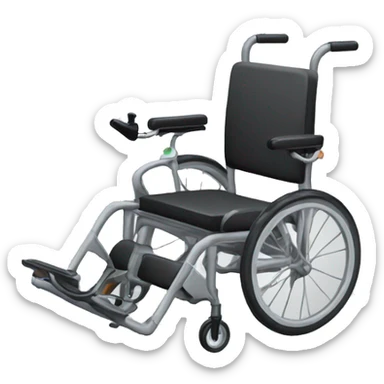 fauteuil roulant sur trotinette sticker