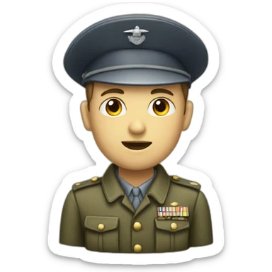 A soldier of the Second World War sticker