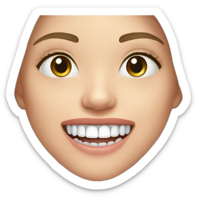 Remove brace from teeth sticker