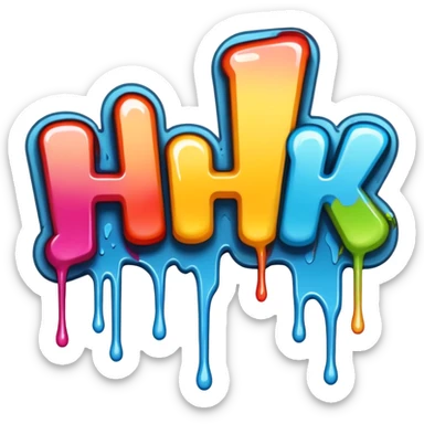 In English Graffiti the word huh sticker