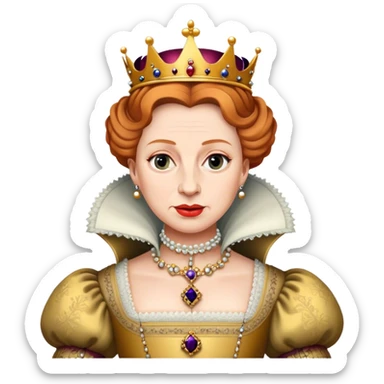 queen elizabeth 1 sticker