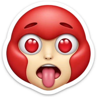 Create 🤤this emoji and add 2 hearts on top eyes and make the tongue would have slipped out sticker