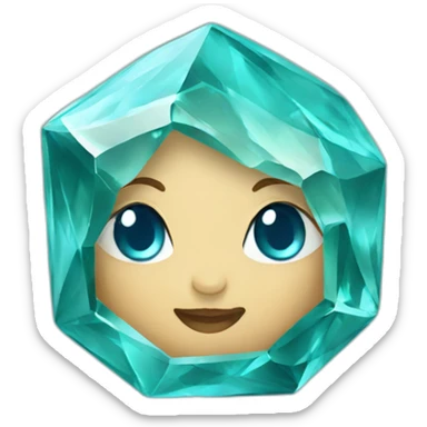 aquamarine gem sticker