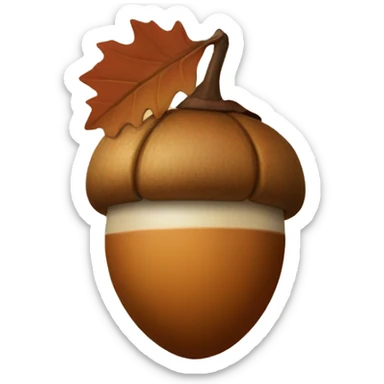 Fall aesthetic acorn sticker