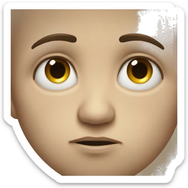 Sad teary eyed sticker