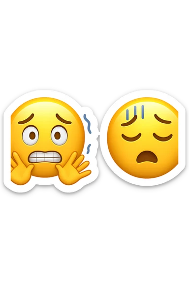 tremori o debolezza improvvisa emoji stile iphone sticker