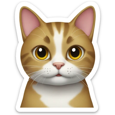 Cat in a vacation in hawaii sticker