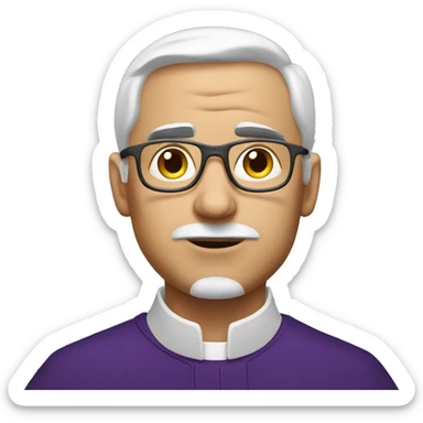 a catholic priest annoyed sticker