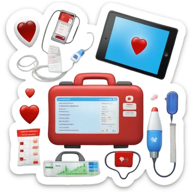 blood donation analysis tools sticker