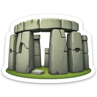 Cinematic Realistic Stonehenge Emoji sticker