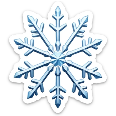 Snowflakes in winter morning sticker