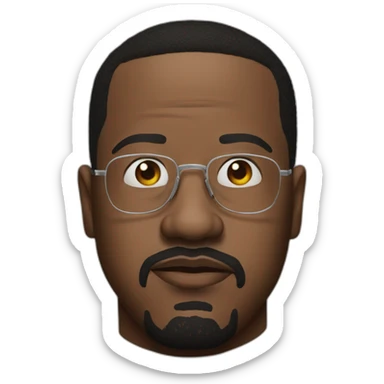 no spectacles actor martin lawrence serious realistic sticker