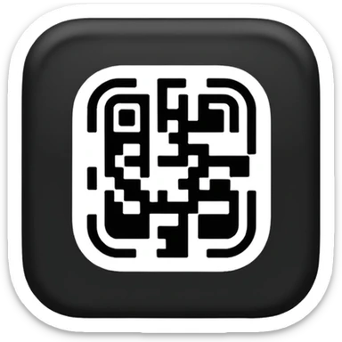 QR code with rounded corners sticker