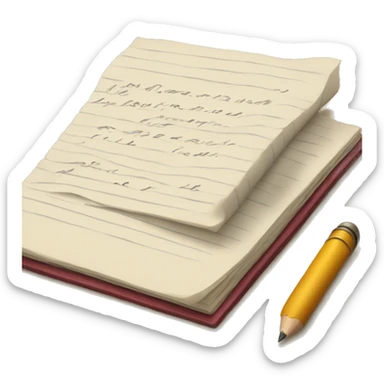 writing in journal sticker