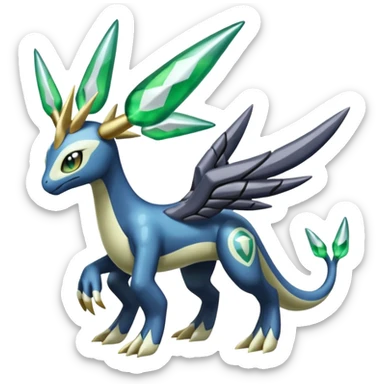 Meloetta-Zygarde-Cresselia-Palkia-Dialga-Electrike-Manectric-Fakémon-fusion, full body sticker