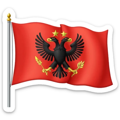 Flag emoji of dardania flag sticker
