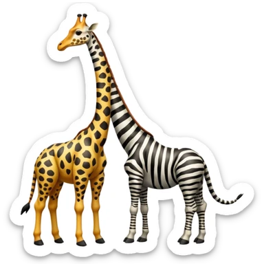 Zebra + Giraffe + Brachiosaurus = sticker