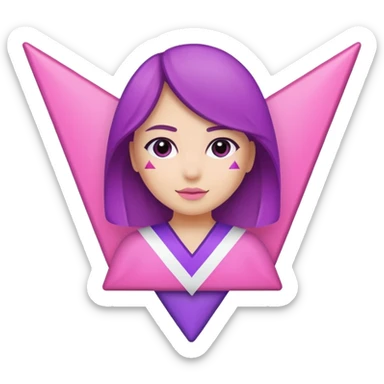 Demi girl flag sticker