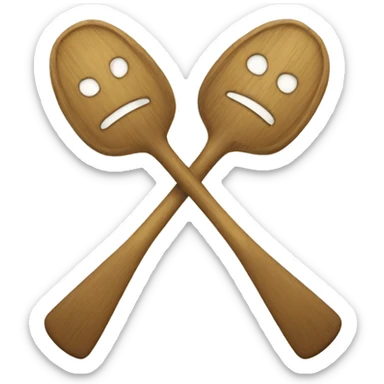 Two paddles sticker