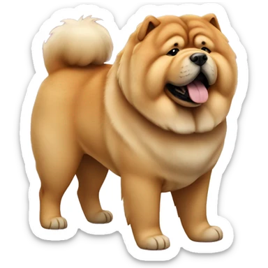 Chow Chow Dog Full Body sticker