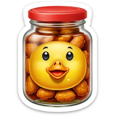 Chiken pickle flexing  sticker