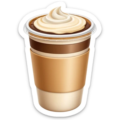 salted cream coffee in a plastic takeout cup with smooth creamy layer on coffee, clear image, no text sticker