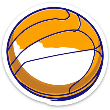 luxurious golden basketball, shiny metallic gold surface with orange seams sticker