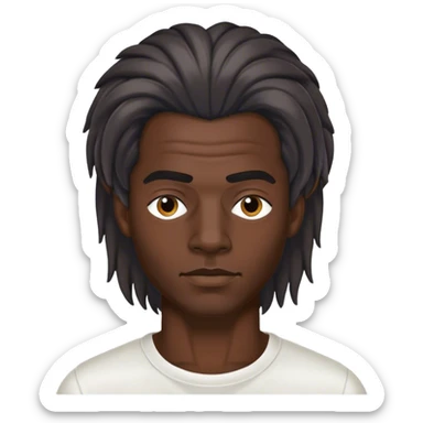 Dark-skin Guy with Freeforms wearing margiela  sticker