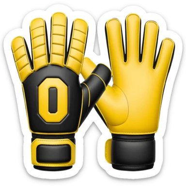 Football goalkeeper gloves sticker