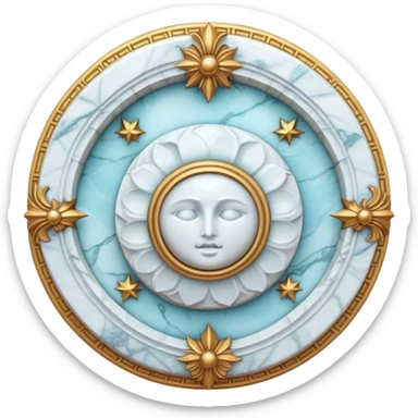 Epic divine celestial marble aesthetic-scenery-Decorations sticker