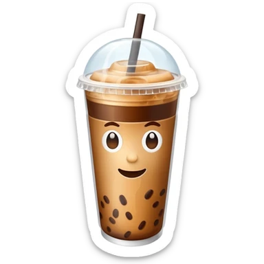 takeout ice coffee sticker