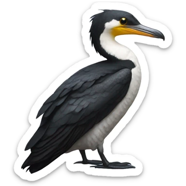 little pied cormorant 192x192 sticker