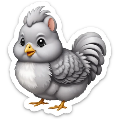 A chicken chinchilla sticker