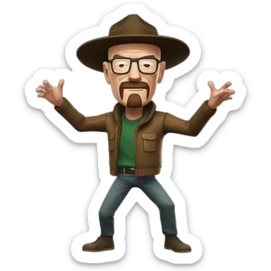 walter white fortnite dancing sticker