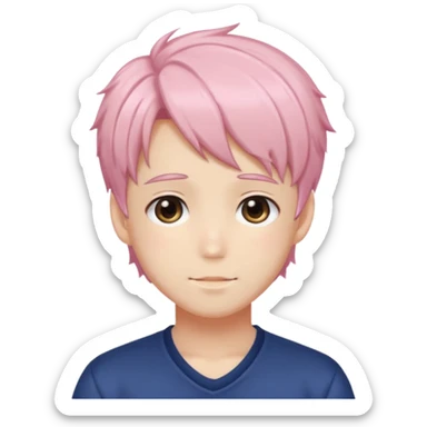 Shiny Blushing Cute Kawaii Handsome Shoujo Anime Man Trending Style Cottagecore  sticker