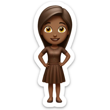 dubai chocolate with girl sticker
