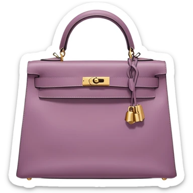 hermes kelly mauve color gold hardware sticker