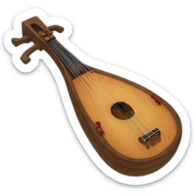 kemençe traditional music instrument at trabzon sticker