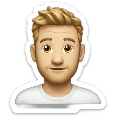 buble tee faché sticker