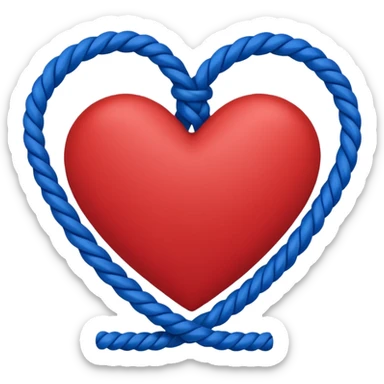 🪢❤️💙 crea un emoji con esos 3 en conjunto sticker