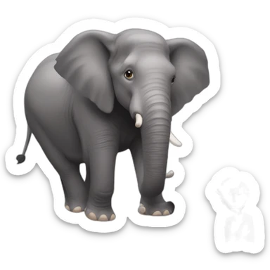 harry styles sobre un elefante saltando por encima de un aro en llamas sticker