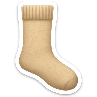 Beige socks sticker