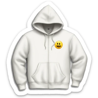 White Stussy hoodie  sticker