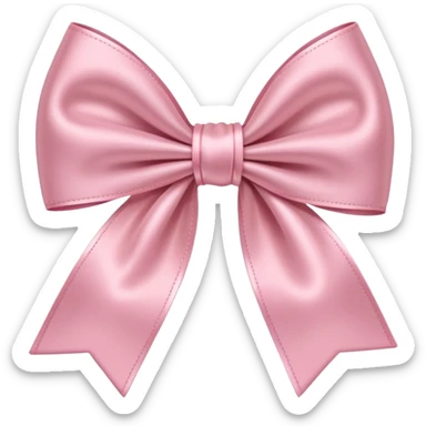 Light Pink bow plain sticker