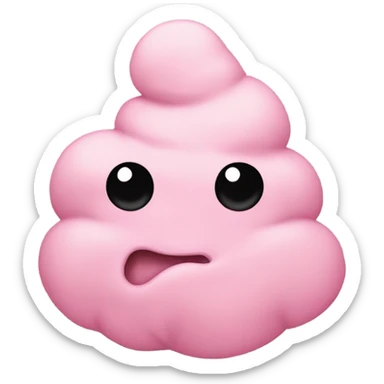 Light pink poo emoji sticker